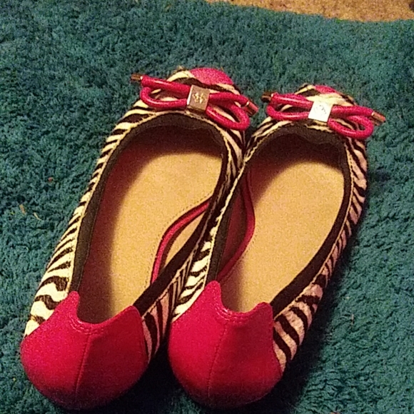 BCBGeneration Zebra Fur Flats - Picture 3 of 3